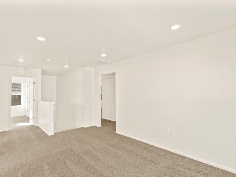 The Pagosa floorplan interior image taken at a Meritage Homes community in Northern Colorado.