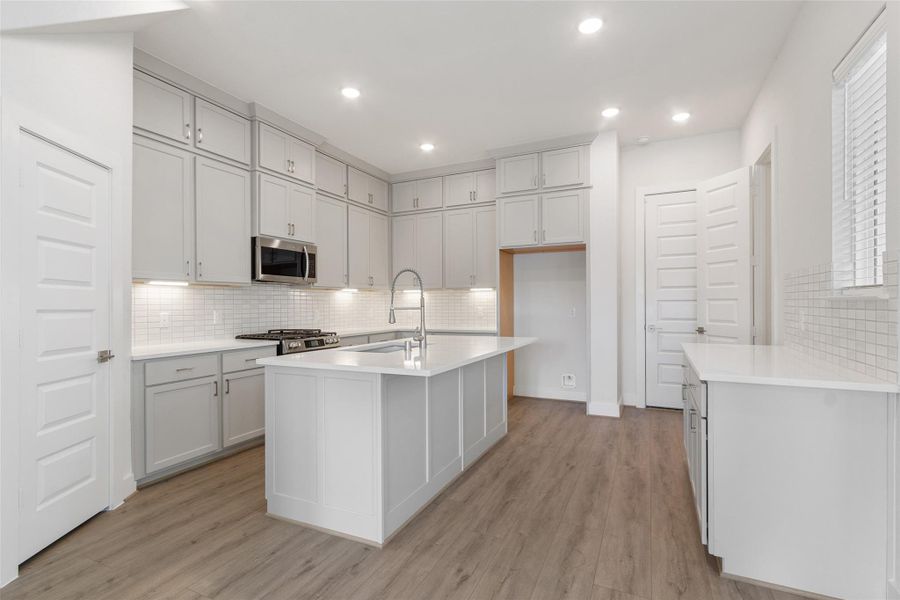 Furnished interior view inside a new home in Shady Acres, Houston (Image 8). Furnished interior view inside a new home in Shady Acres, Houston (Image 8).