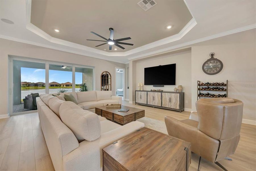 Furnished interior view inside a new home in , Palmetto (Image 9).
