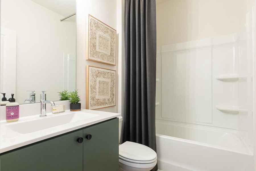 Furnished interior view inside a new home in BelleWether, Chattanooga (Image 10).