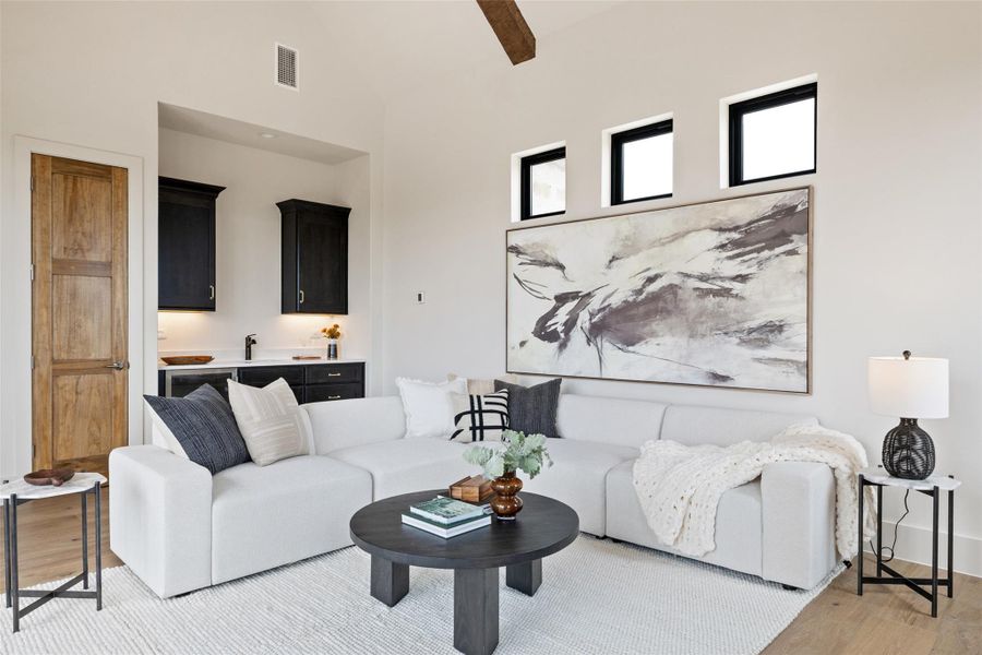 Furnished interior view inside a new home in , Austin (Image 12). Furnished interior view inside a new home in , Austin (Image 12).