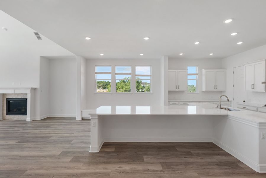 Representative unfurnished interior of a home built from the Hasley by Ashton Woods in The Estates at La Cima, San Marcos (Image 12).