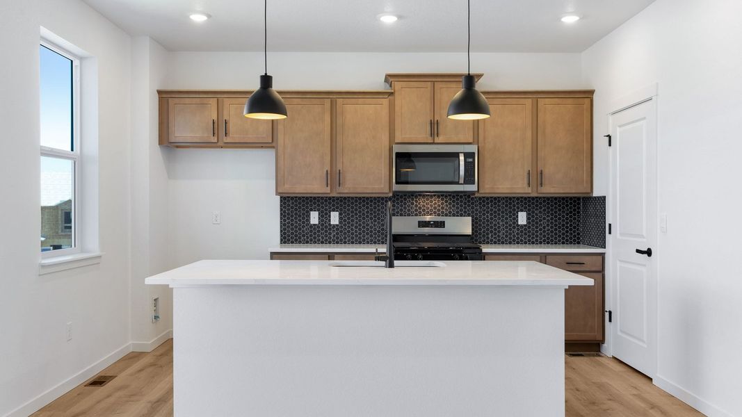 Furnished interior view inside a new home in Trails at Crowfoot, Parker (Image 7). Furnished interior view inside a new home in Trails at Crowfoot, Parker (Image 7).