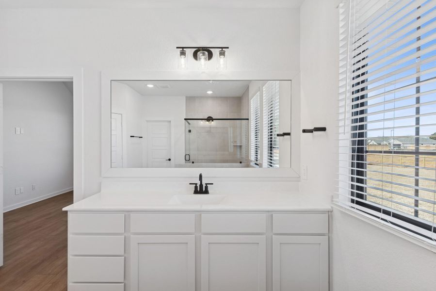 Furnished interior view inside a new home in Lone Star Landing, Montgomery (Image 7).
