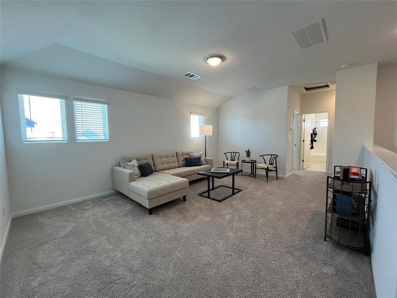 Loft/game room space