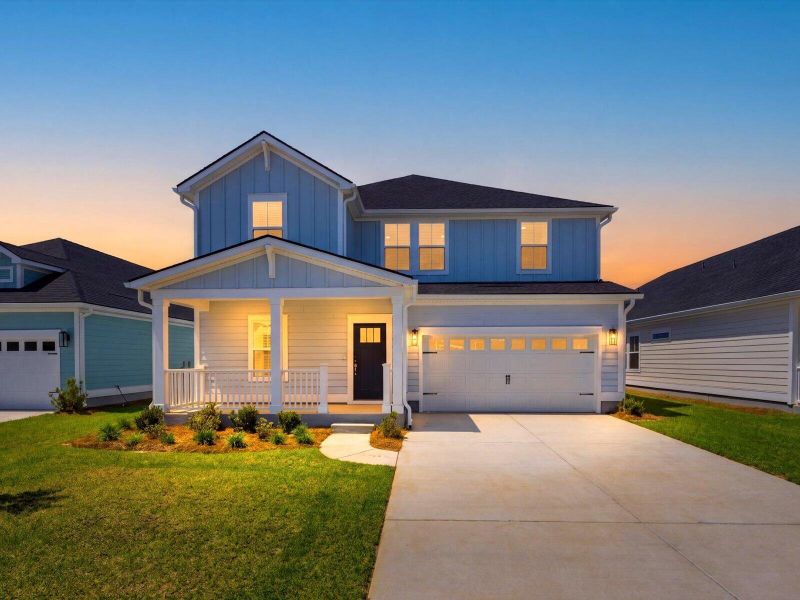 Front exterior of a new home in , Summerville, SC, highlighting curb appeal (Image 19).