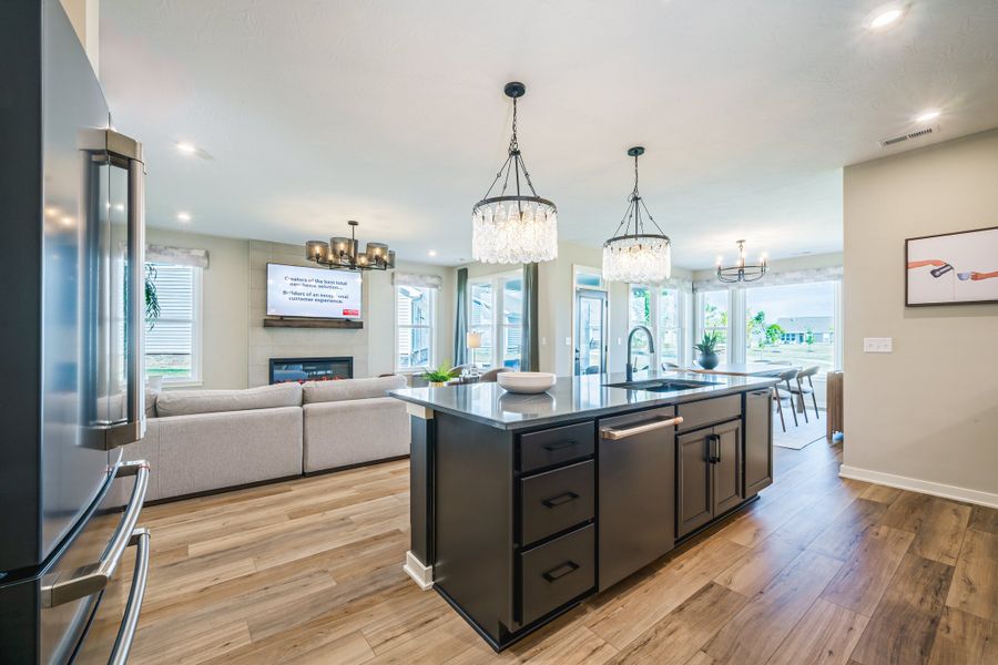 Representative furnished interior of a home built from the Camden by Fischer Homes in Easton Park, Dallas (Image 14).