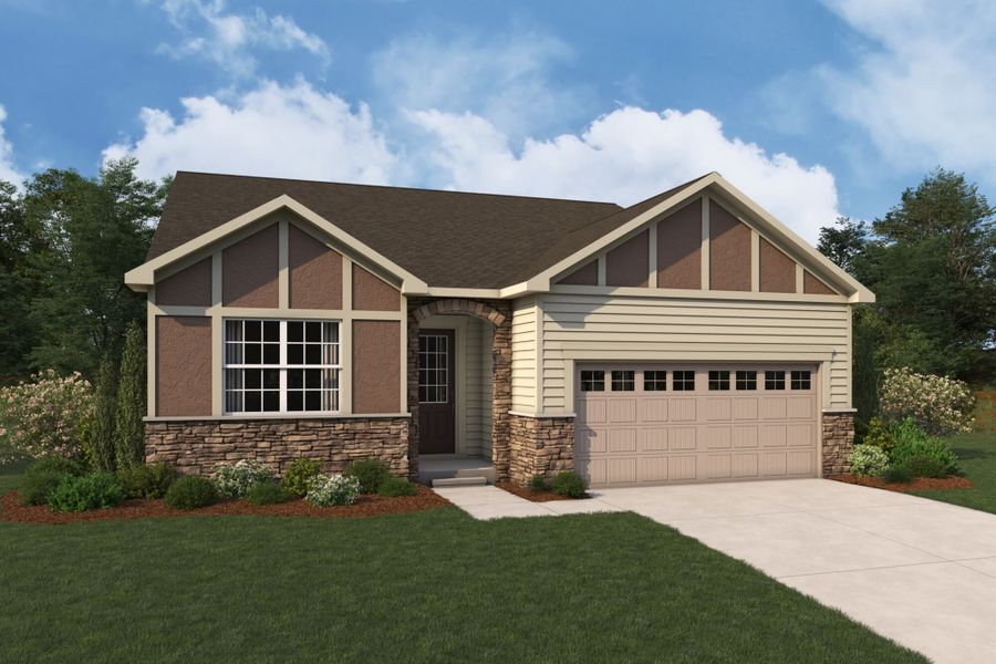Representative exterior photo of a completed home built from the Cascades by Mattamy Homes in Westfall, Gastonia, NC (Image 5). Representative exterior photo of a completed home built from the Cascades by Mattamy Homes in Westfall, Gastonia, NC (Image 5).
