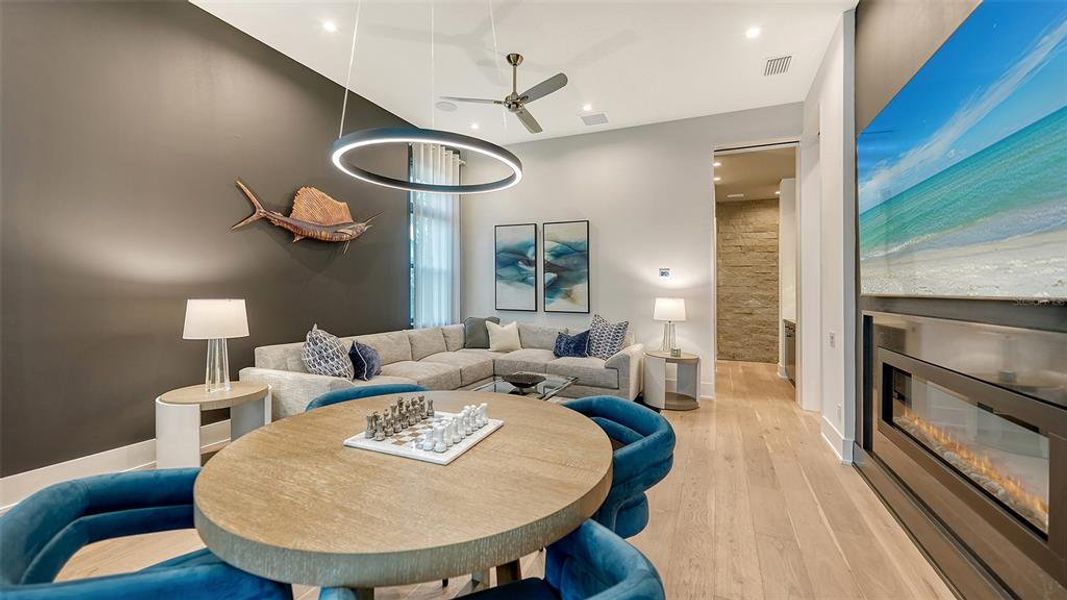 Furnished interior view inside a new home in Wild Blue at Waterside, Sarasota (Image 49).