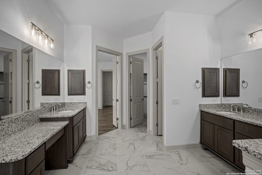 Furnished interior view inside a new home in Highland Estates, San Antonio (Image 12).