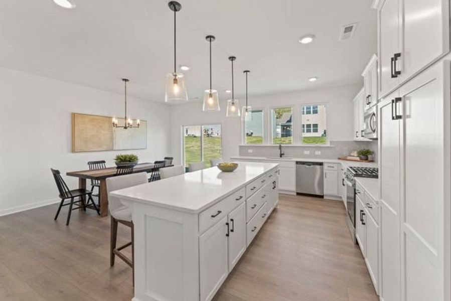 Representative furnished interior of a home built from the Bayside by True Homes in Whispering Hills, Locust (Image 5).