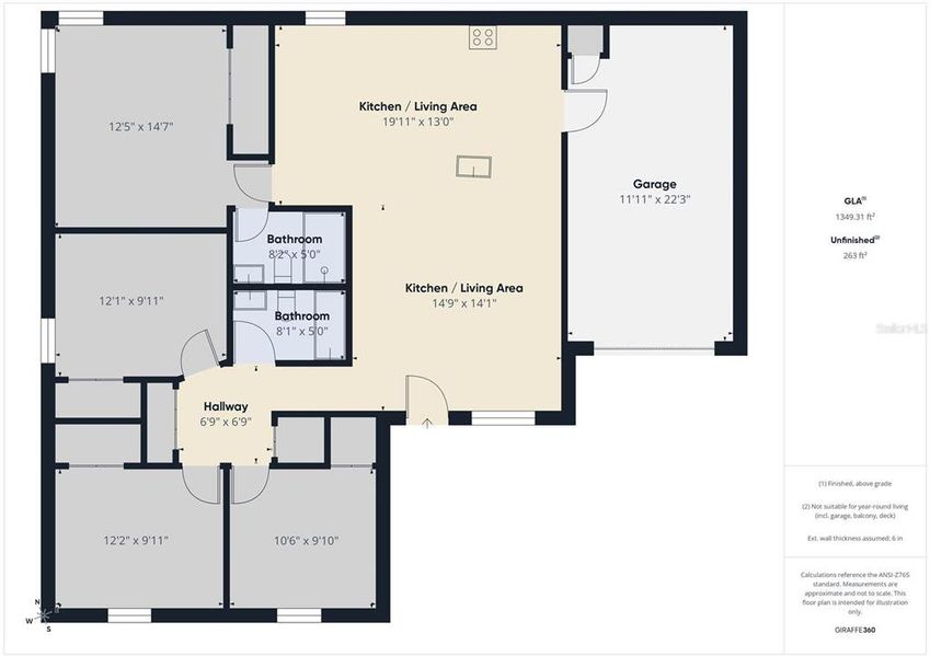 2D floor plan layout of this home in , Lakeland, FL (Image 5). 2D floor plan layout of this home in , Lakeland, FL (Image 5).