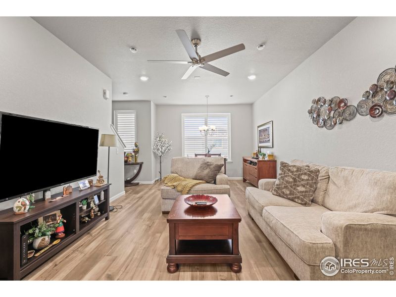 Gorgeous wood floors and wood shutters make the home warm and cozy. Gorgeous wood floors and wood shutters make the home warm and cozy.