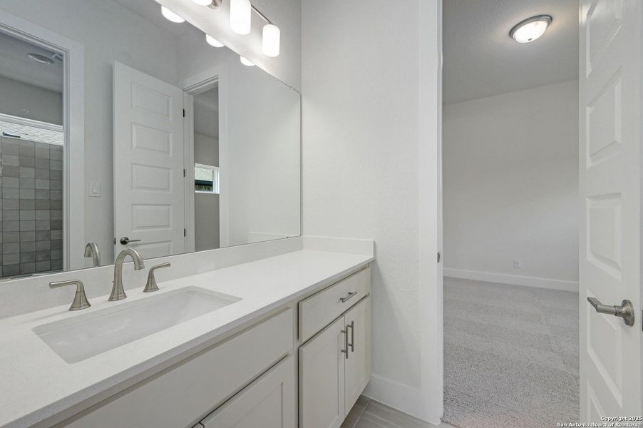 Furnished interior view inside a new home in The Grove at Vintage Oaks, New Braunfels (Image 6).