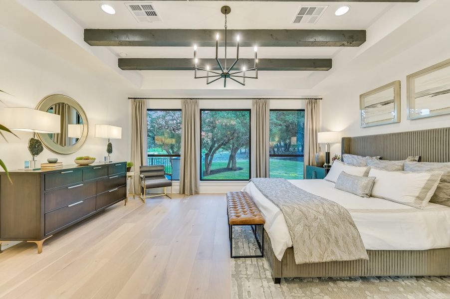 Representative furnished interior of a home built from the San Simeon I by Giddens Homes in Clearwater Ranch, Liberty Hill (Image 144).