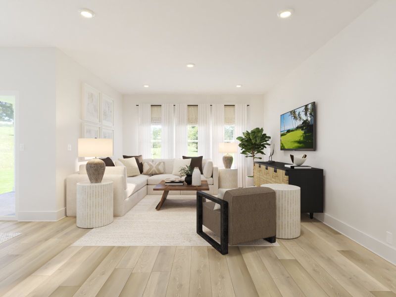 Furnished interior view inside a new home in Woodmont, Smyrna (Image 5).