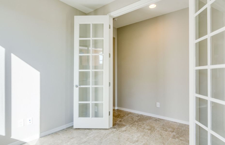 Den with French Doors Den with French Doors