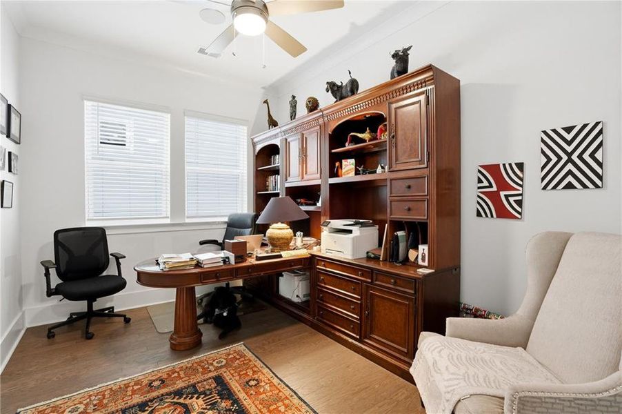 Furnished interior view inside a new home in , Flowery Branch (Image 29).
