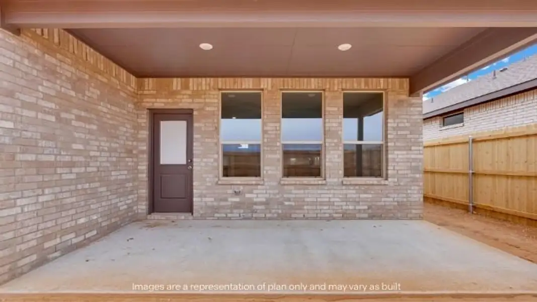 Exterior details and patio area of a home in Homestead at Parks Bell Ranch, Odessa (Image 3).