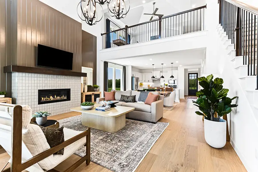 Furnished interior view inside a new home in Sutton Fields, Celina (Image 12).