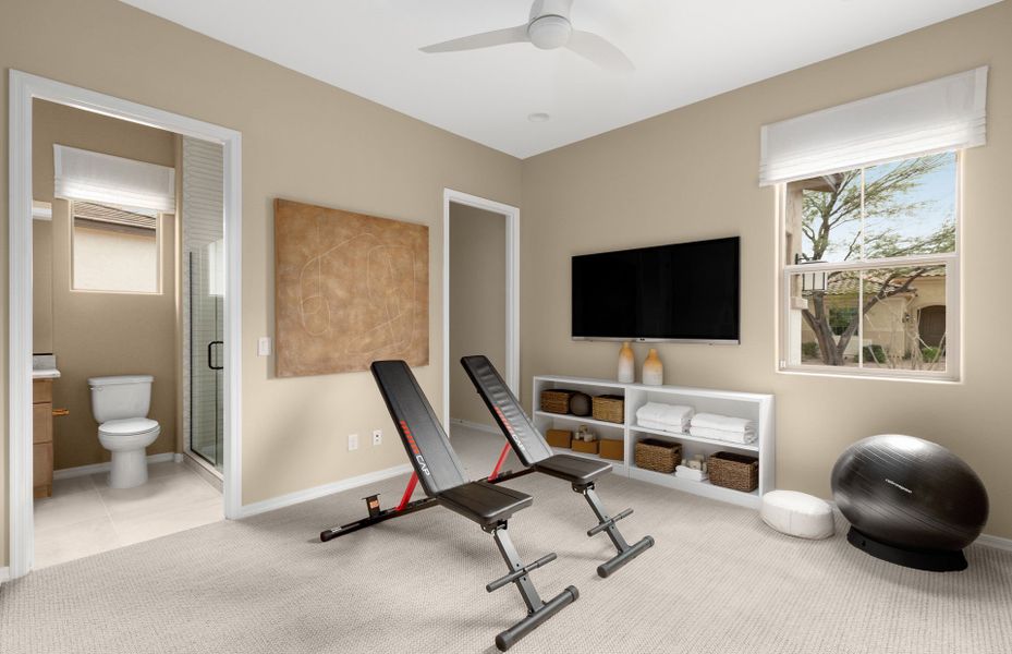 Representative furnished interior of a home built from the Endeavor by Del Webb in Sun City Anthem at Merrill Ranch, Florence (Image 17).