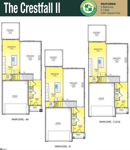 2D floor plan layout of this home in Brownstone Park, Easley, SC (Image 2). 2D floor plan layout of this home in Brownstone Park, Easley, SC (Image 2).