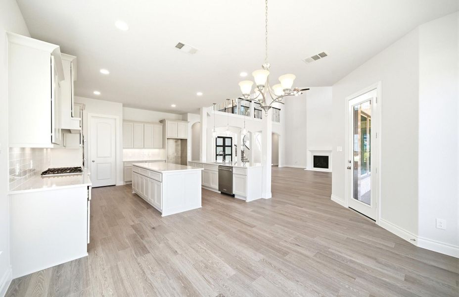 Furnished interior view inside a new home in Artavia 70′, Conroe (Image 5).