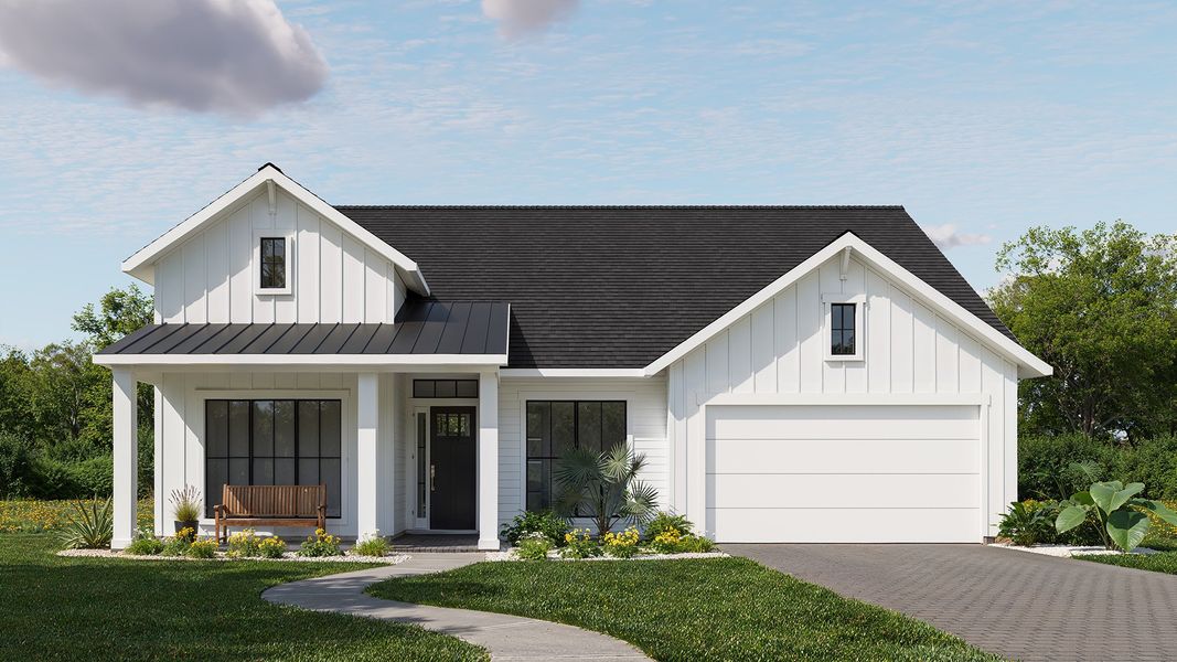 Representative exterior photo of a completed home built from the 3063J by Perry Homes in Hyland Trail, Green Cove Springs, FL (Image 3).