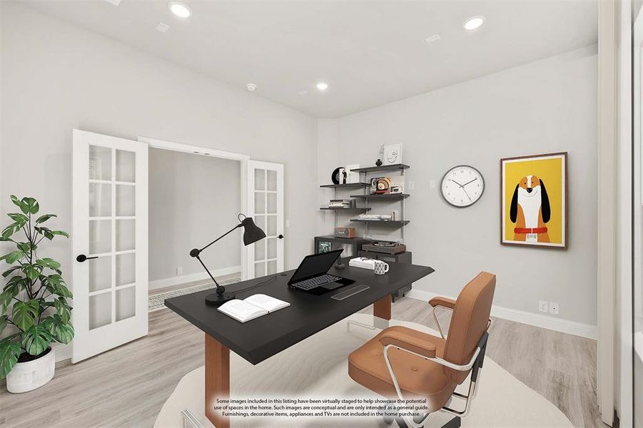 Furnished interior view inside a new home in Mockingbird Hills 60-65, Joshua (Image 19).