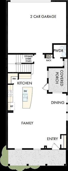 2D floor plan layout of this home in Jubilee - Cottages Row Collection, Hockley, TX (Image 5). 2D floor plan layout of this home in Jubilee - Cottages Row Collection, Hockley, TX (Image 5).