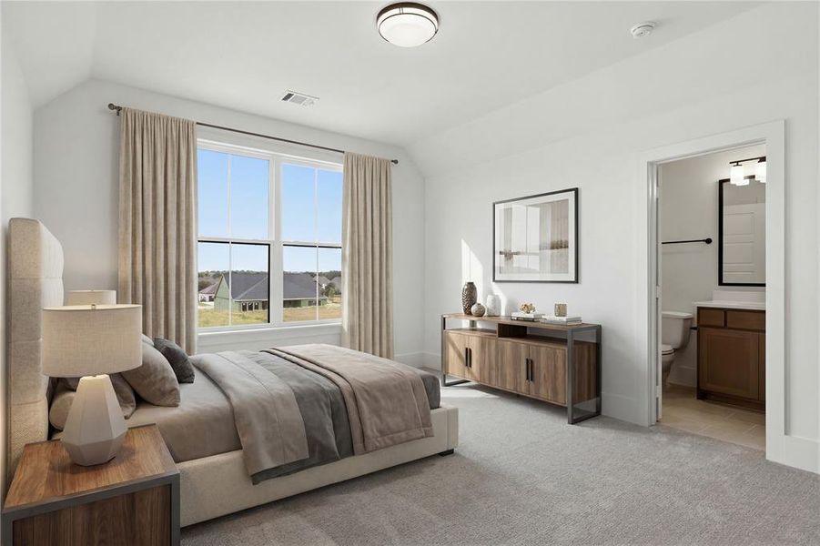 Furnished interior view inside a new home in The Grove, North Richland Hills (Image 8).