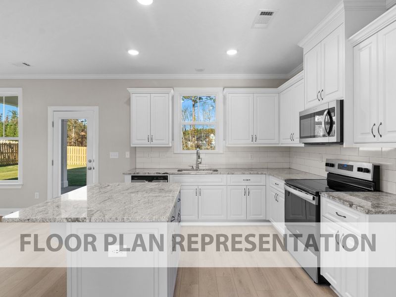 Kitchen | Bradford II Plan by Ivey Homes