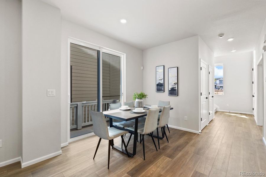 Furnished interior view inside a new home in The Villas Collection at Sterling Ranch, Littleton (Image 30).