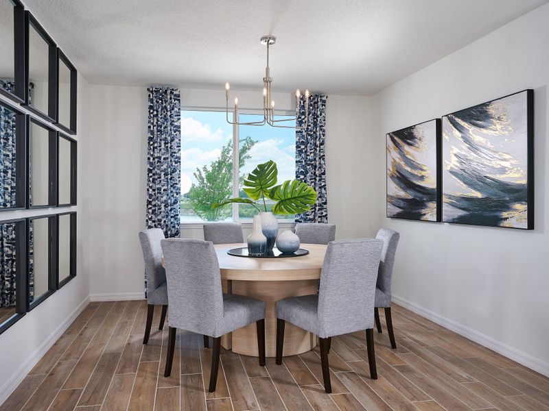 Dining Area in Jasmine model at The Grove at Stuart Crossing