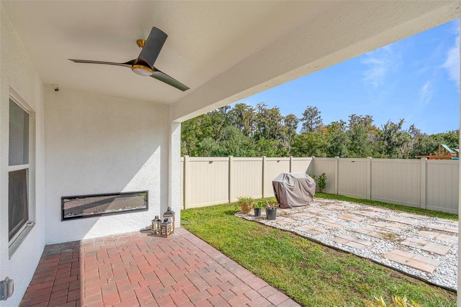 Exterior details and patio area of a home in Eden at Crossprairie, St. Cloud (Image 3). Exterior details and patio area of a home in Eden at Crossprairie, St. Cloud (Image 3).