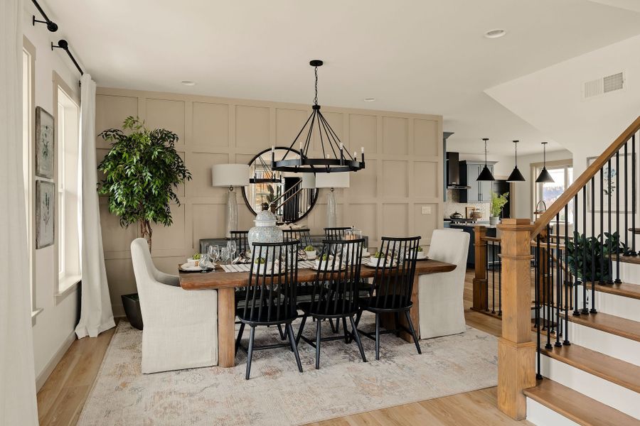 Representative furnished interior of a home built from the Magnolia by Keystone Custom Homes in Lakestone Cove, Belmont (Image 10).