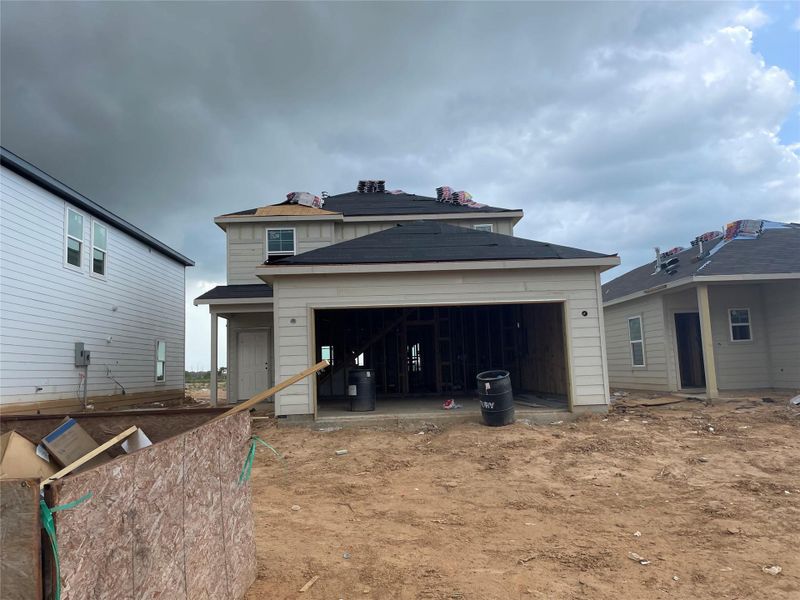 In-progress construction of a new home in Mirabella, Brookshire, TX (Image 26). In-progress construction of a new home in Mirabella, Brookshire, TX (Image 26).