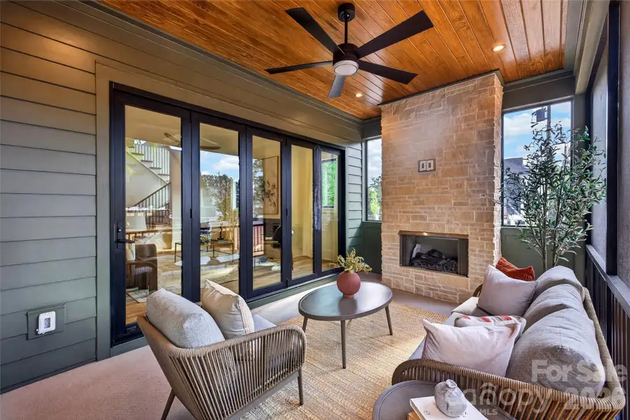 Exterior details and patio area of a home in , Charlotte (Image 3).