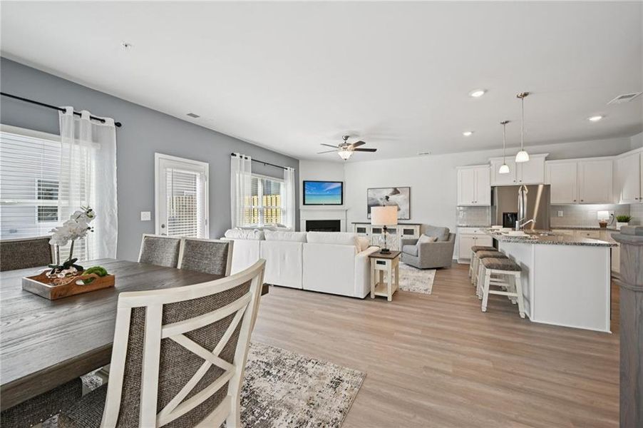 Furnished interior view inside a new home in Chastain Heights, Woodstock (Image 14). Furnished interior view inside a new home in Chastain Heights, Woodstock (Image 14).