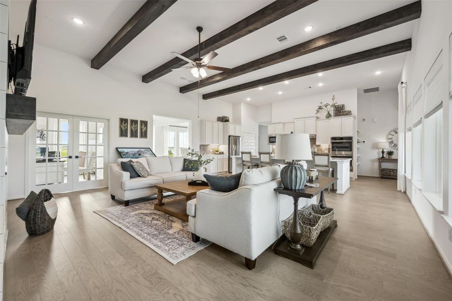 Bright open great room and kitchen (*Photo not of actual home and used for illustration purposes only.) Bright open great room and kitchen (*Photo not of actual home and used for illustration purposes only.)