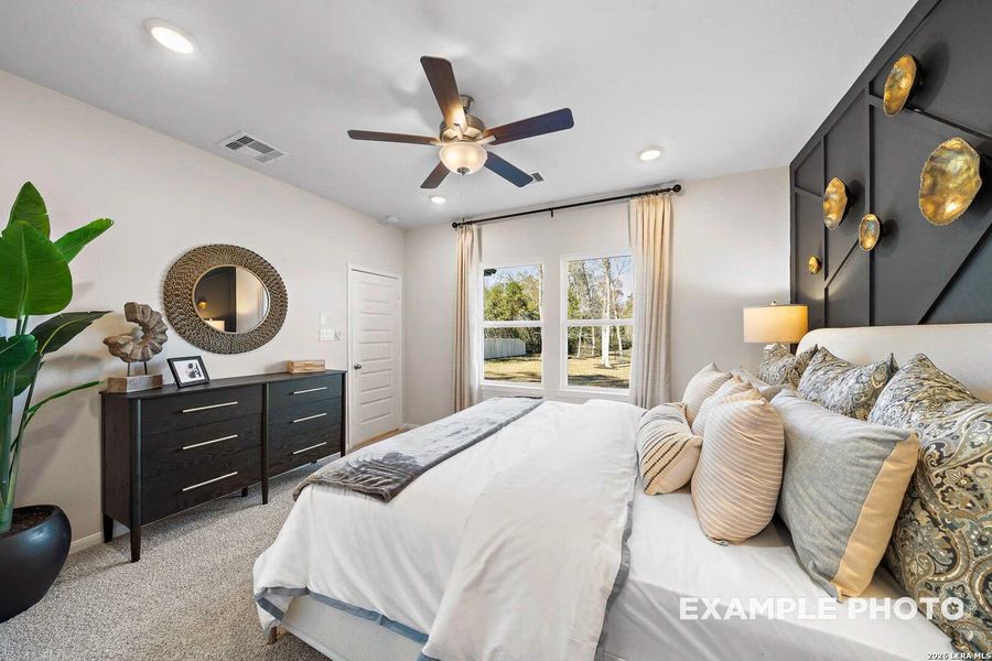 Furnished interior view inside a new home in Hickory Ridge, San Antonio (Image 22).
