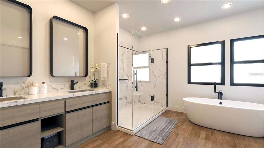 Furnished interior view inside a new home in , Sarasota (Image 11).