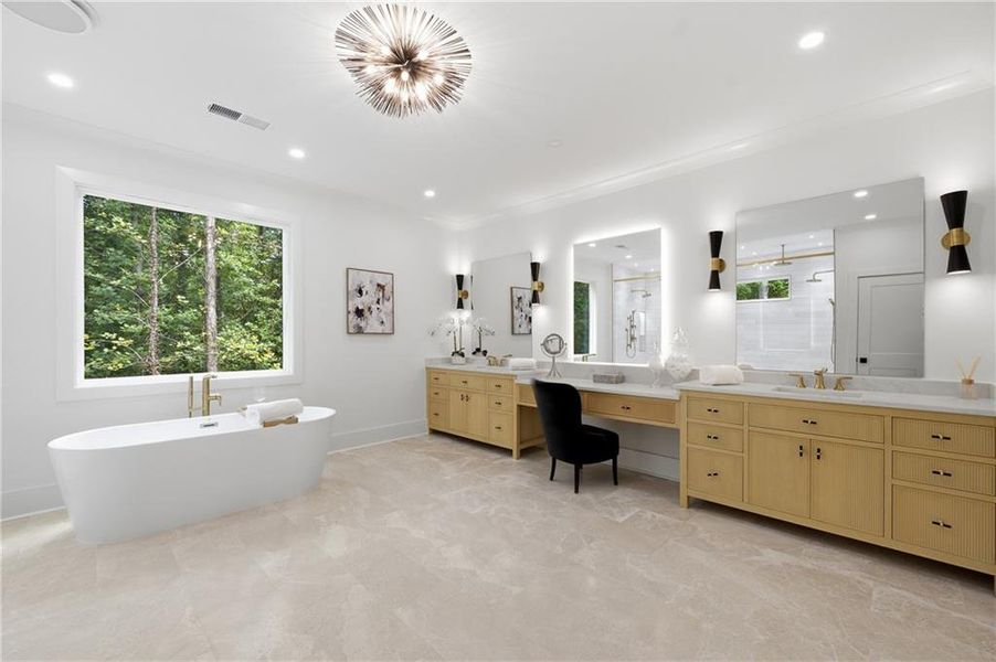 Furnished interior view inside a new home in , Marietta (Image 11).