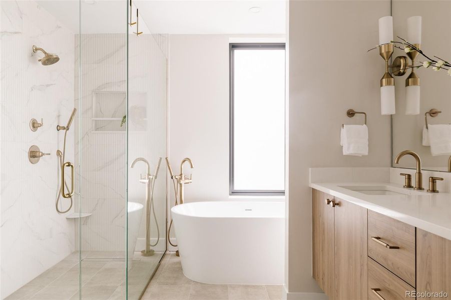 Furnished interior view inside a new home in , Denver (Image 14).