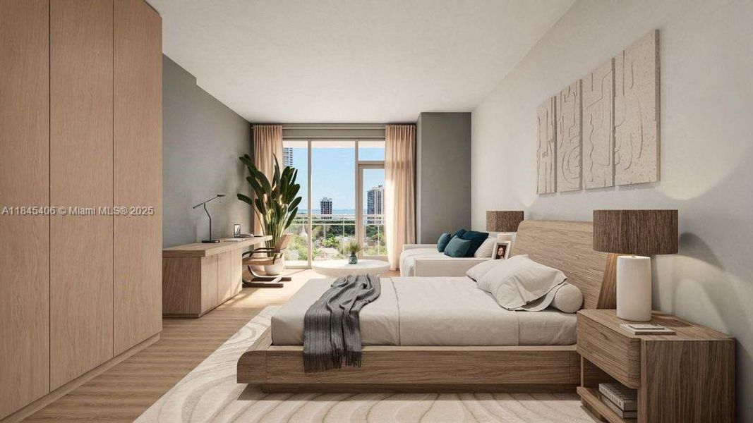 Furnished interior in a model home at Parkside in Miami (Image 13).