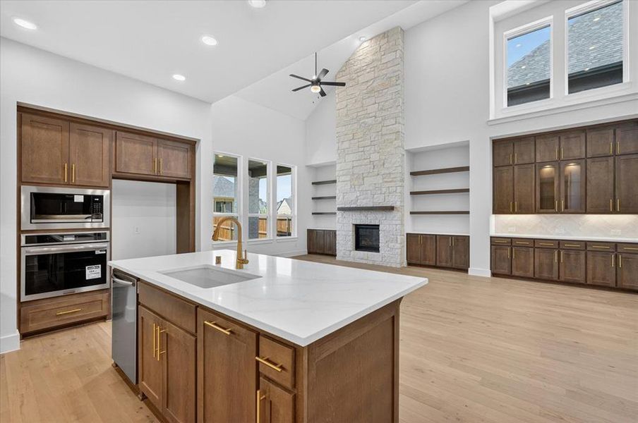 Furnished interior view inside a new home in Sandbrock Ranch, Aubrey (Image 4). Furnished interior view inside a new home in Sandbrock Ranch, Aubrey (Image 4).