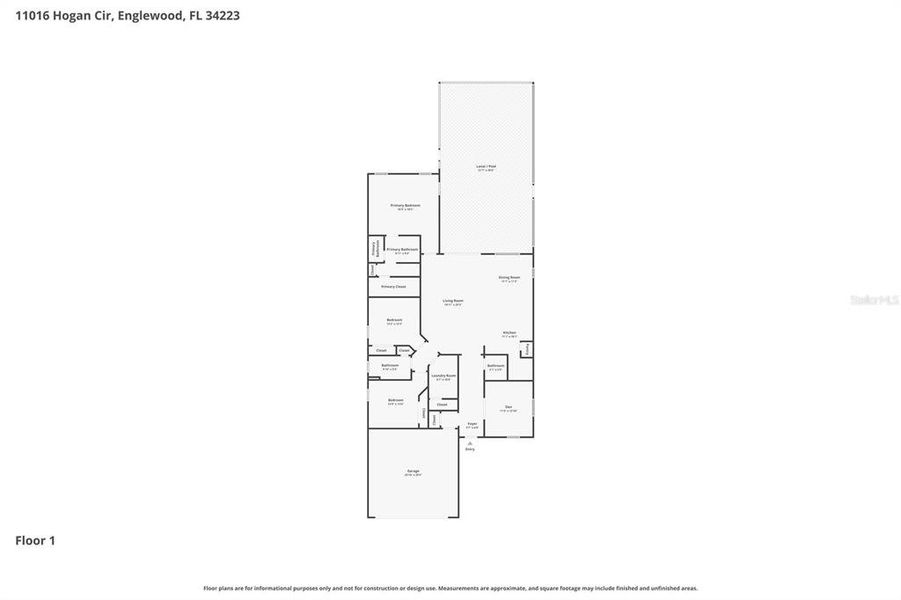 2D floor plan layout of this home in , Englewood, FL (Image 5).