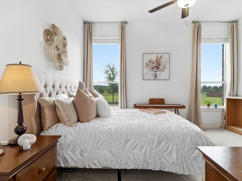 Furnished interior view inside a new home in Gean Estates, Keller (Image 34).