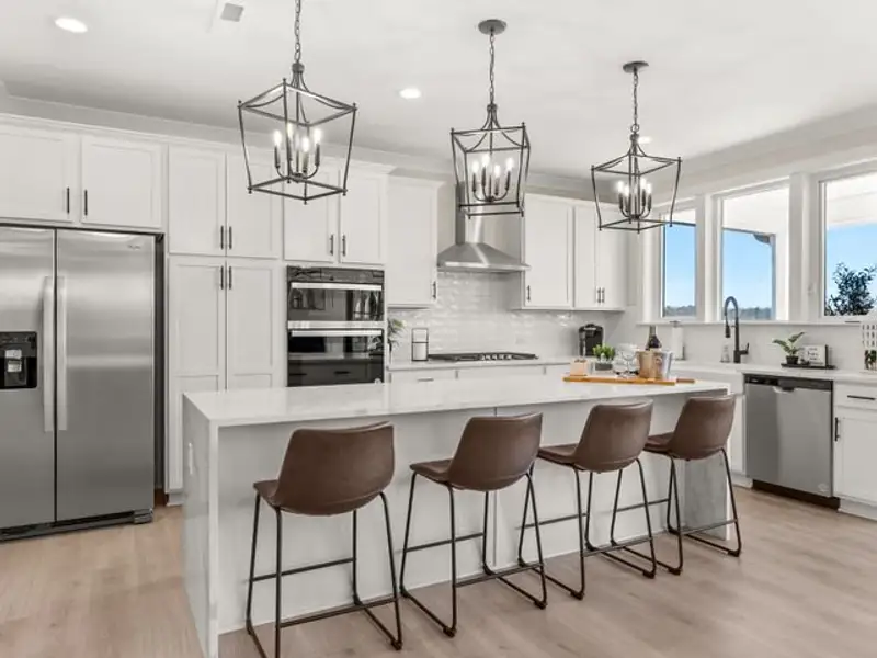 Representative furnished interior of a home built from the Riley by True Homes in Wendell Springs, Wendell (Image 3).