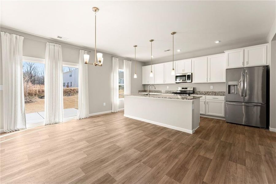 Furnished interior view inside a new home in , Braselton (Image 10). Furnished interior view inside a new home in , Braselton (Image 10).